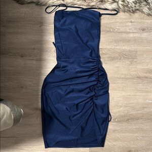 Windsor Blue Bodycon Spaghetti Strap Dress